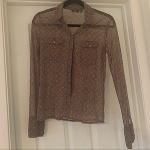 Mexx Mesh Button Top